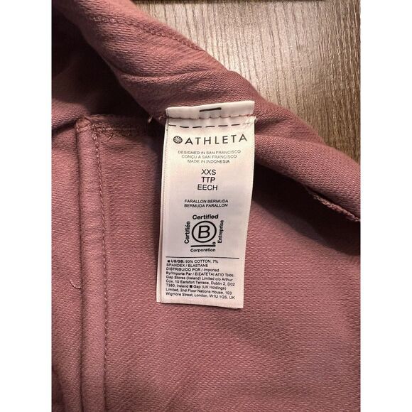 Athleta Farallon Bermuda Shorts Womens XXS Tawny Pink  Drawstring Pockets NWT - Picture 7 of 8